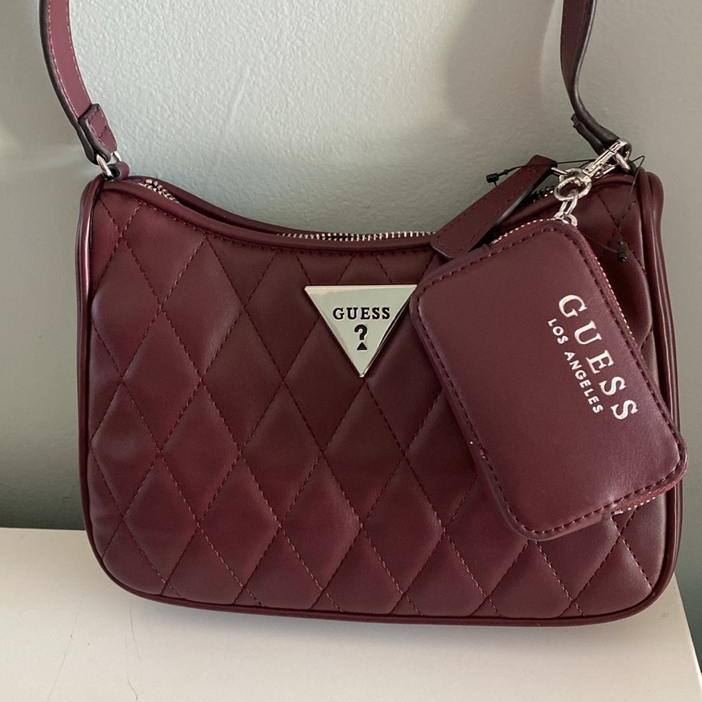 GUESS NWT Sylar Mini Quilted Shoulder Bag - Picture 2 of 6